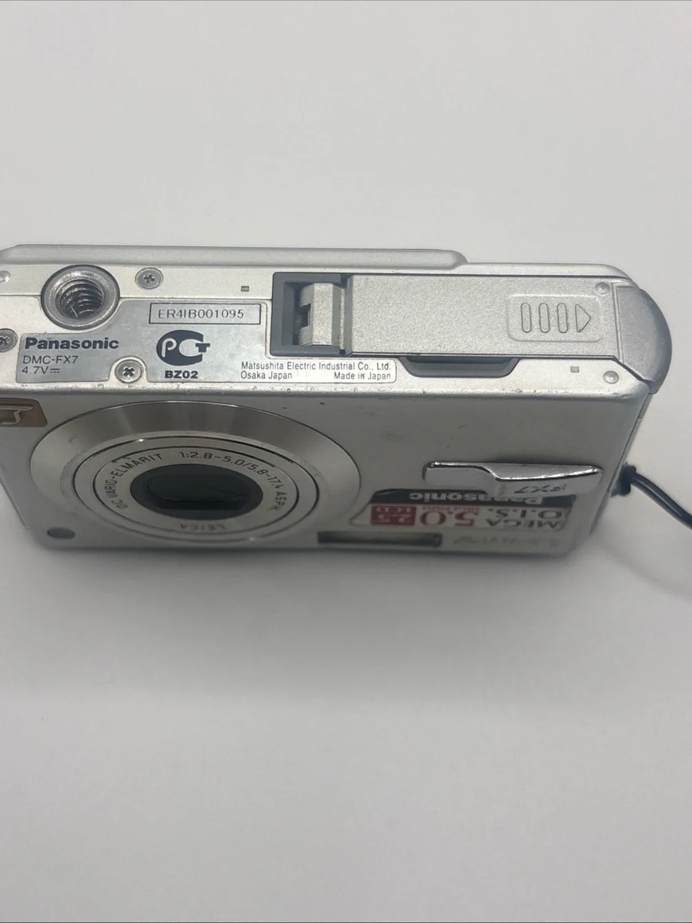 Panasonic LUMIX DMC-FX7 Digital Camera Only No Battery Or Charger